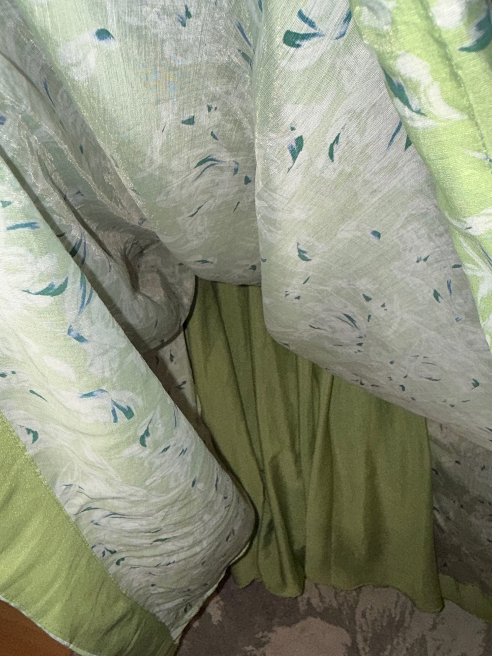 En Saison Green Floral Spaghetti-Strap Dress - Picture 7 of 8